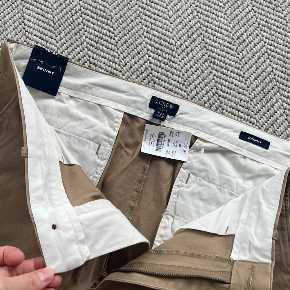 J. Crew chino flex pants NWT